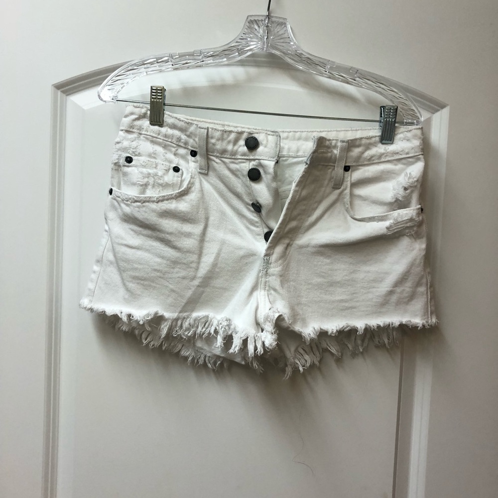 CarMar White Denim shorts